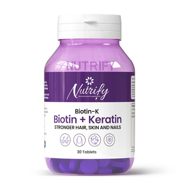 BIOTIN-K (Biotin + keratin) | Stronger Hair, Skin & Nails
